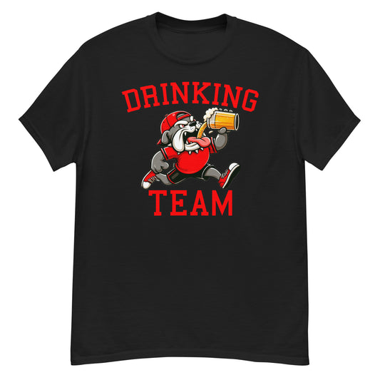 Bulldog Drinking Team Black T-Shirt