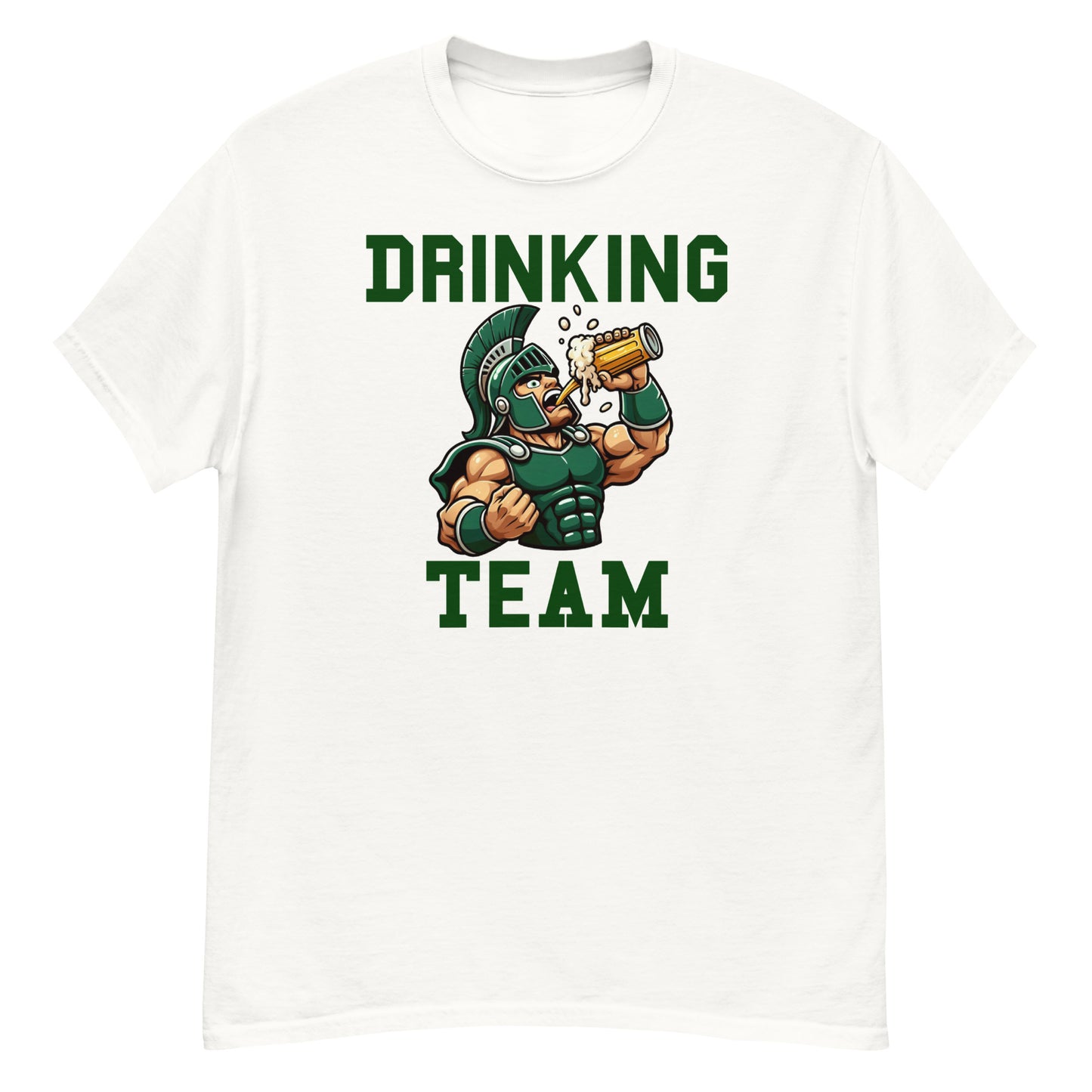 Greek Soldier Drinking Team White or Black T-Shirt