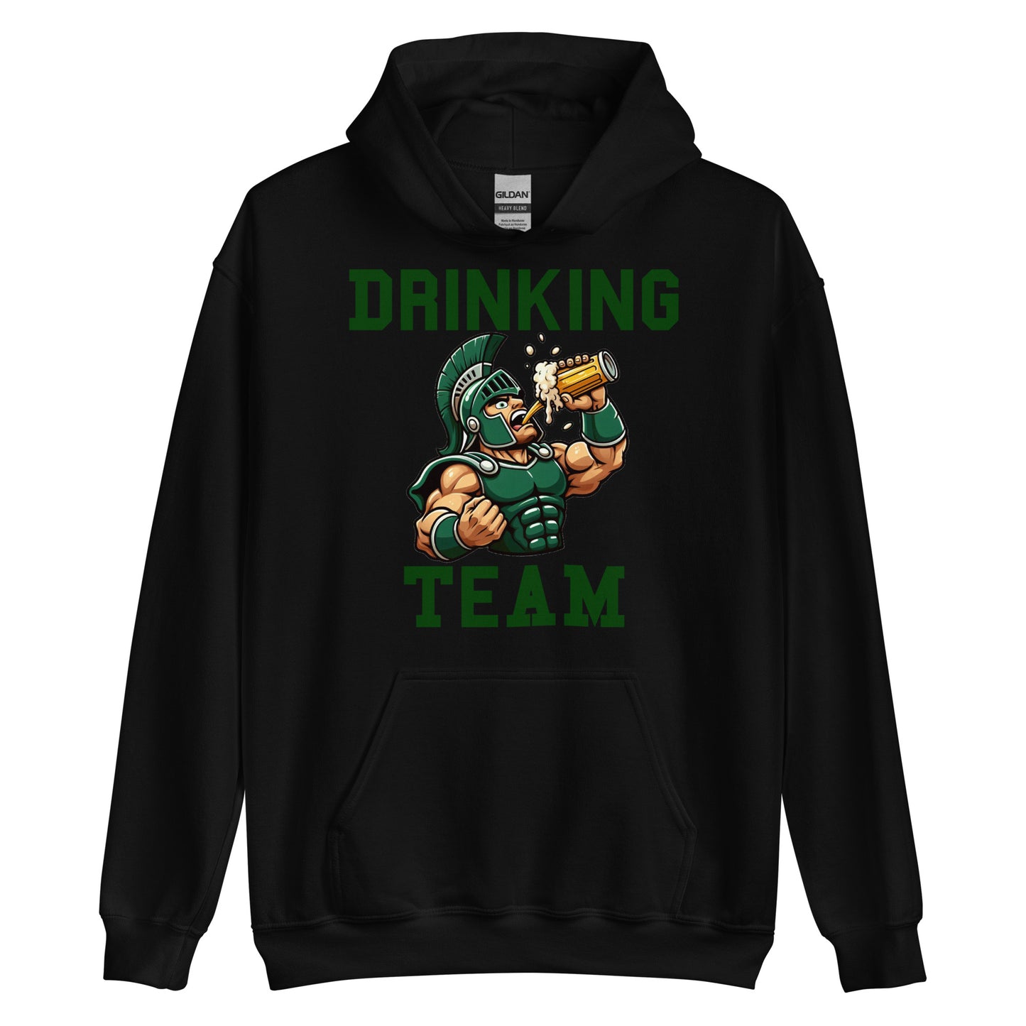 Greek Soldier Drinking Team White or Black Hoodie