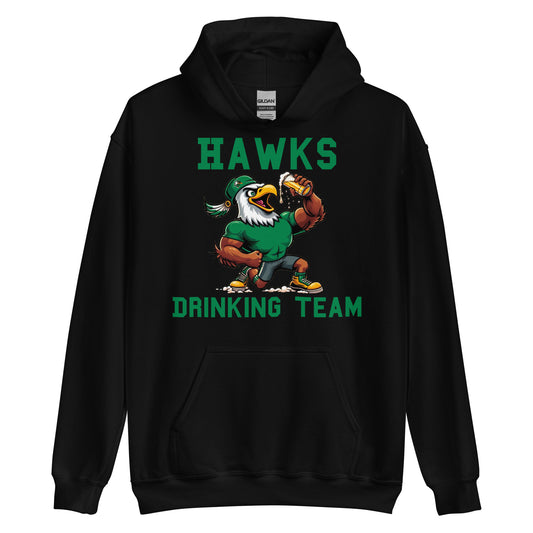 Hawks Drinking Team Black or White Hoodies