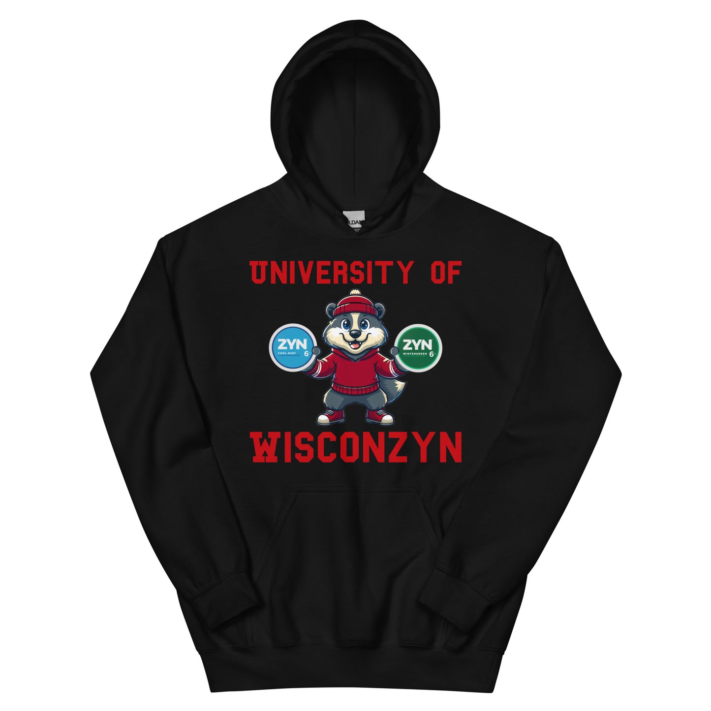 University of Wisconzyn White/Black Hoodie