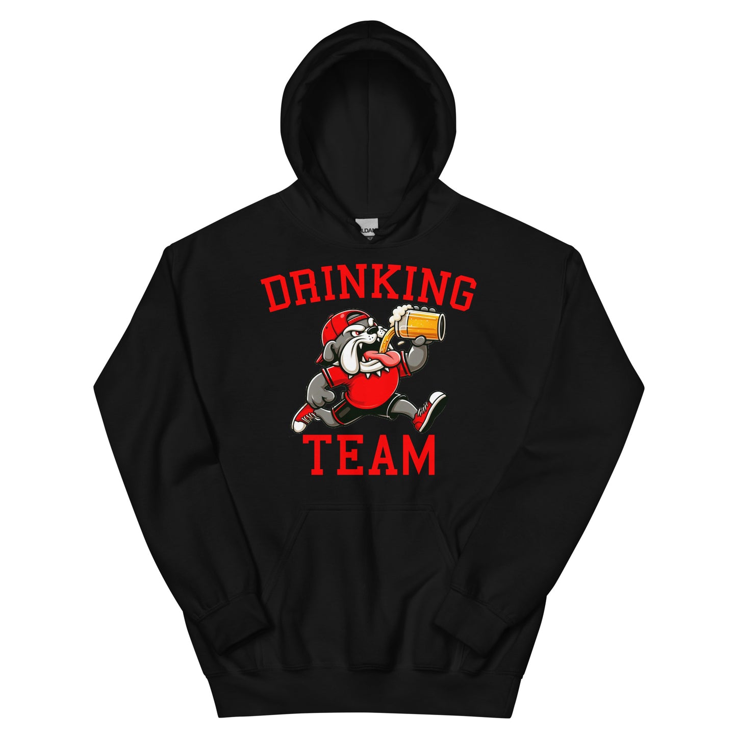 Bulldog Drinking Team Black/White Hoodie