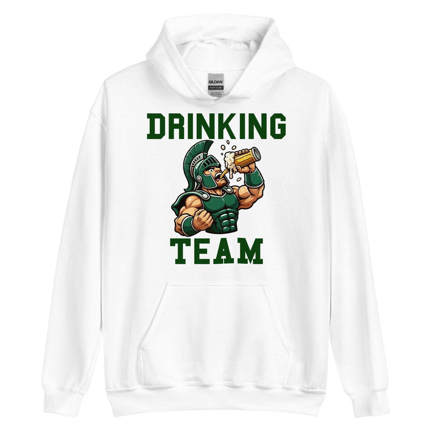 Greek Soldier Drinking Team White or Black Hoodie