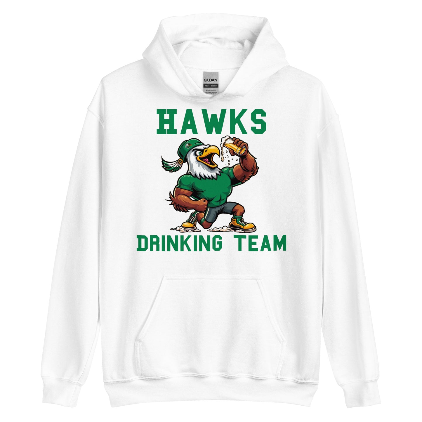 Hawks Drinking Team Black or White Hoodies