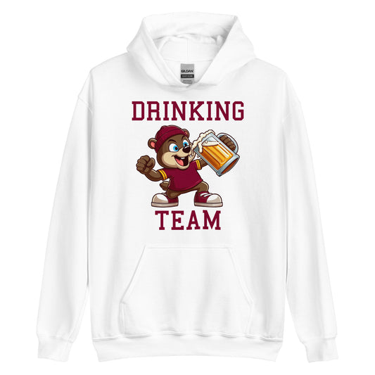 MN Drinking Team White Hoodie