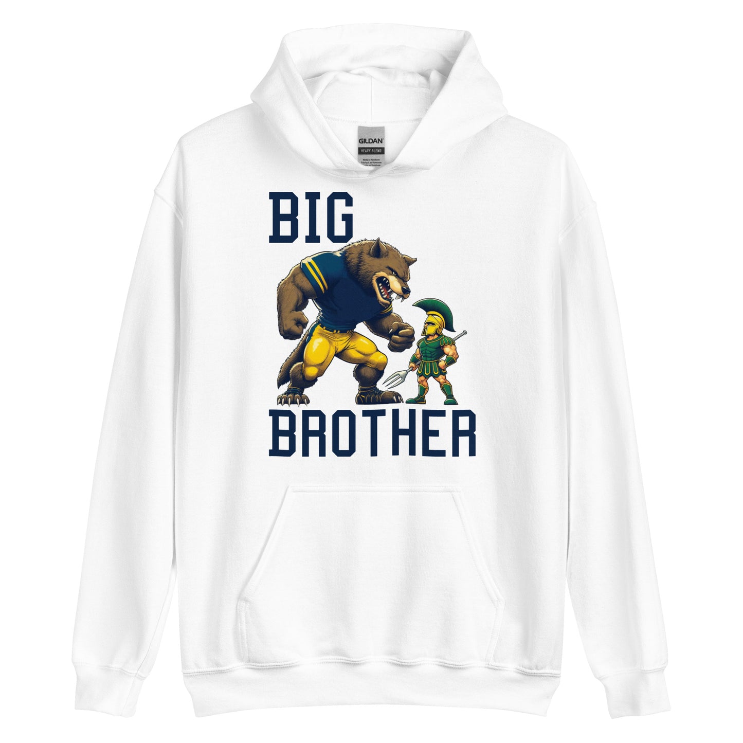 Big Brother White Hoodie