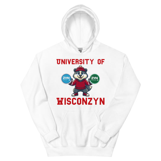 University of Wisconzyn White/Black Hoodie