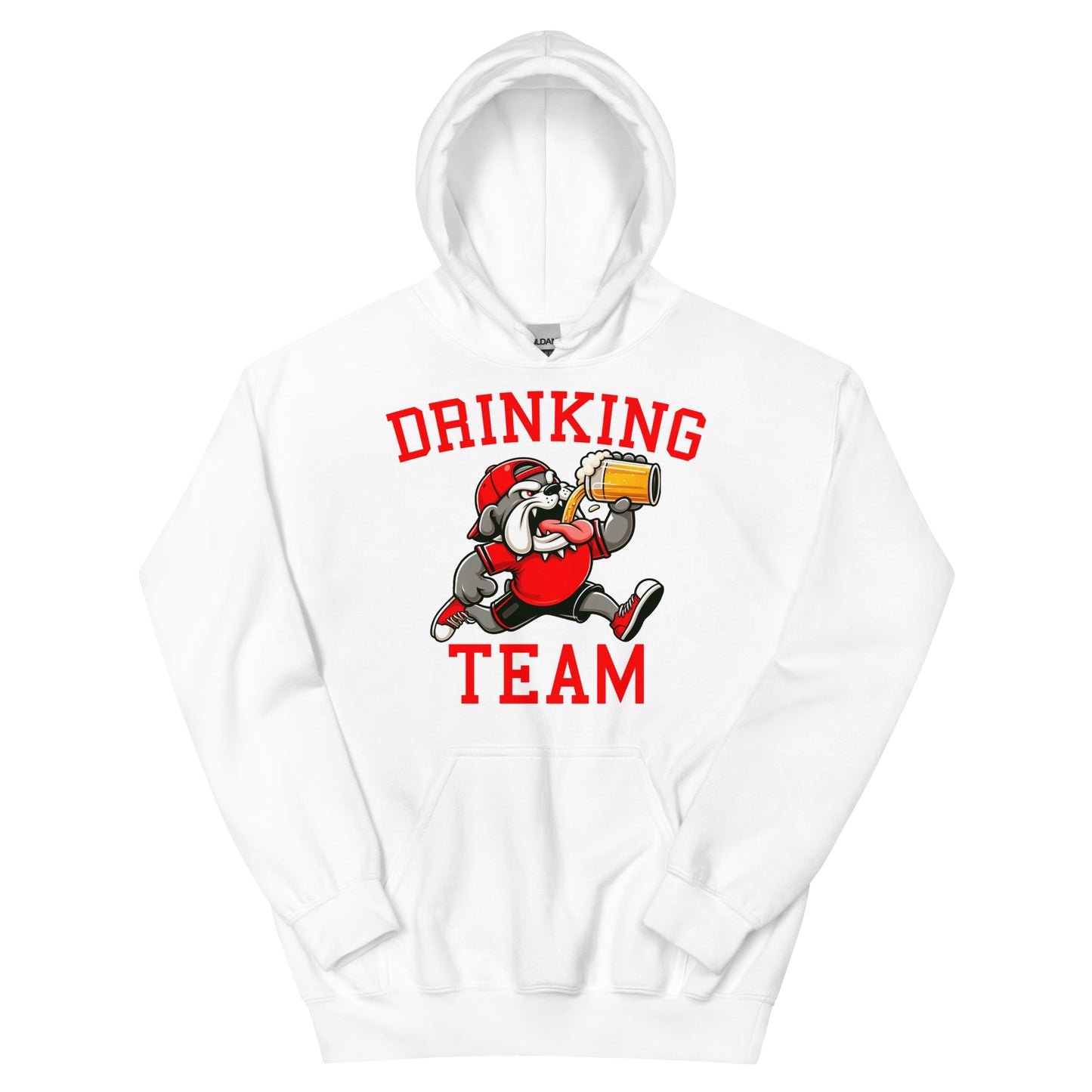 Bulldog Drinking Team Black/White Hoodie